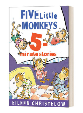 五只小猴子 英文原版 Five Little Monkeys 5-Minute Stories  5分钟故事合集 廖彩杏书单 英文版 进口英语原版书籍