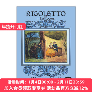 英文原版 Rigoletto in Full Score 朱塞佩·威尔第歌剧弄臣全谱 Giuseppe Verdi 英文版 进口英语原版书籍