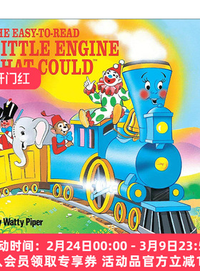 英文原版 The Easy-to-Read Little Engine that Could 勇敢的小火车头做到了 易读版 儿童经典故事改编绘本 Watty Piper 英文版