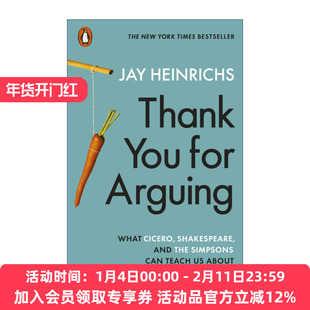 英文原版 Thank You for Arguing 说服的艺术 杰伊·海因里希斯 英文版 进口英语原版书籍