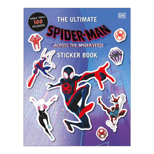 Spider 进口书籍 英文版 Ultimate 英文原版 Marvel Sticker Across Man 周边 漫威蜘蛛侠纵横宇宙贴纸书 the Book Verse