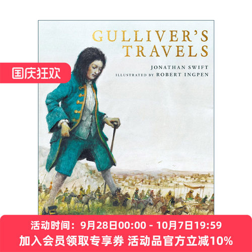 英文原版 Gulliver's Travels 罗伯特·英潘名著插画系列 格列佛游记 精装 国际安徒生插画奖得主Robert Ingpen 进口英语原版书籍
