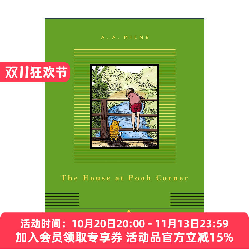 英文原版 The House at Pooh Corner Everyman's Library Children's Classics 小熊维尼和老灰驴的家 维尼角落的家人人图书馆精装
