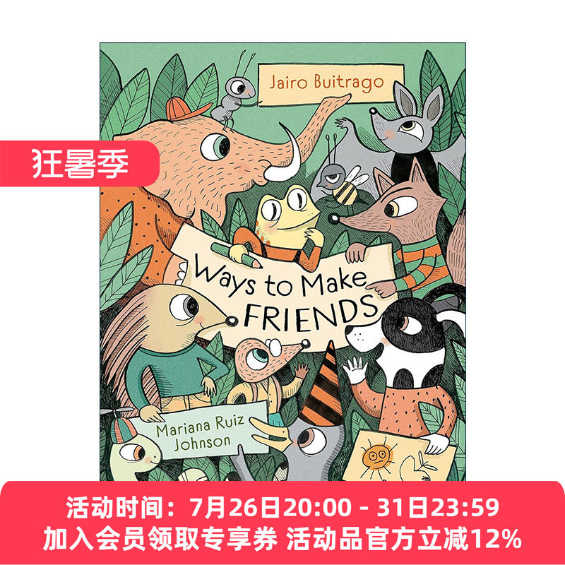 英文原版 Ways to Make Friends 交朋友的方式 儿童动物故事精装绘本 Mariana Ruiz Johnson插画 英文版 进口英语原版书籍