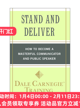 英文原版 Stand and Deliver 站起来 说出来 如何成为卓越的沟通者和演讲者 戴尔卡内基训练 英文版 进口英语原版书籍