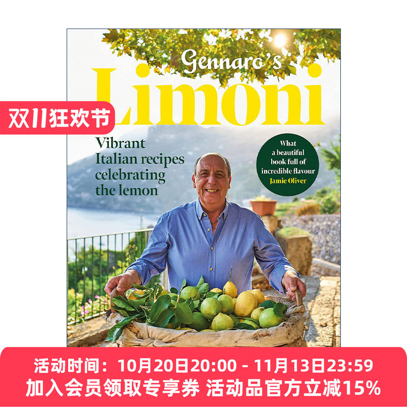 英文原版 Gennaro's Limoni 柠檬活力精装食谱 大厨Gennaro Contaldo的意大利柠檬风味菜 英文版 进口英语原版书籍