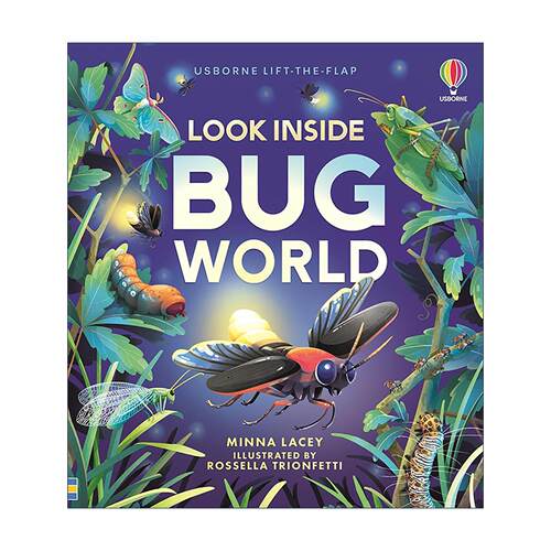 英文原版 Usborne Look Inside Bug World 看里面 昆虫世界 尤斯伯恩儿童科普百科纸板翻翻书 英文版 进口英语原版书籍
