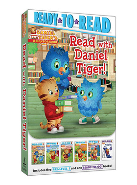 跟小老虎丹尼尔一起阅读6本套装合集 英文原版 Read with Daniel Tiger Ready to Read准备阅读系列 英文版 进口英语原版书籍