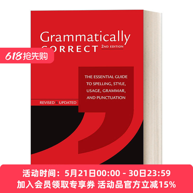 英文原版 Grammatically Correct 正确语法 英语拼写，风格，用法，语法和标点符号的基本指南 语言学 英文版 进口英语原版书籍