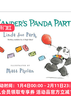 熊猫的生日派对 英文原版绘本 Xander's Panda Party 纽伯瑞作者 英文版 进口英语原版书籍