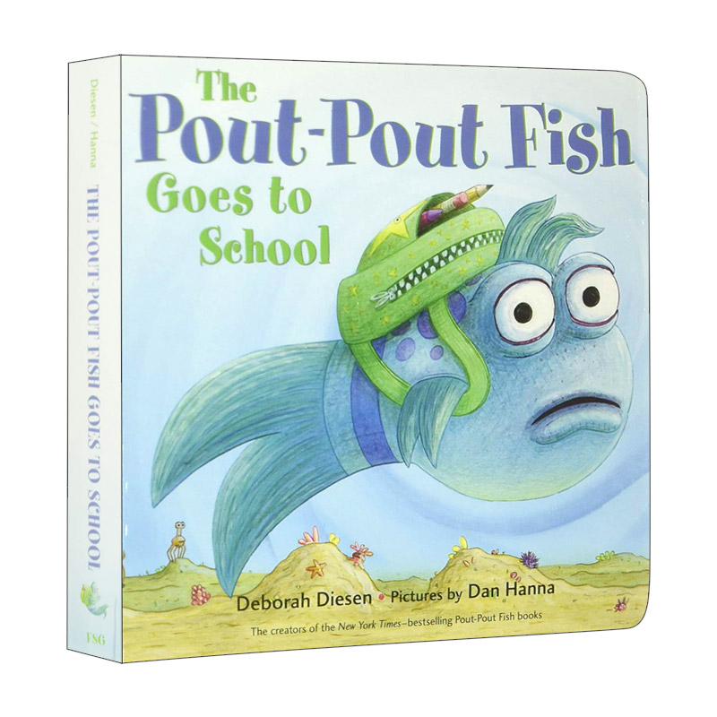 英文原版绘本 Pout-Pout Fish Goes To School 撅嘴鱼去上学 英文版 进口英语原版书籍
