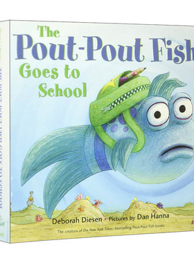 英文原版绘本 Pout-Pout Fish Goes To School 撅嘴鱼去上学 英文版 进口英语原版书籍