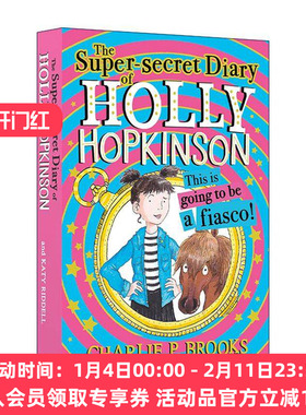 英文原版 Holly Hopkinson This Is Going to Be a Fiasco 霍莉的超级秘密日记1 青少年幽默插画故事书 英文版 进口英语原版书籍