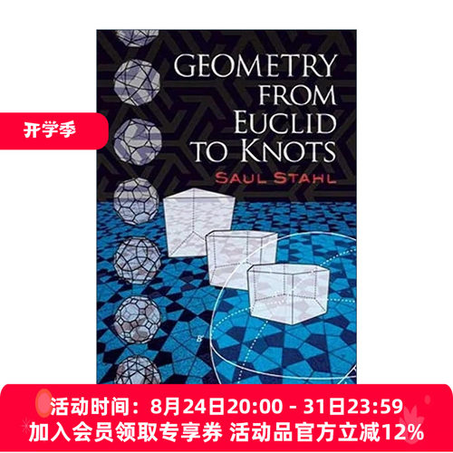 英文原版 Geometry from Euclid to Knots 几何学 从欧几里得到绳结 数学 Saul Stahl 英文版 进口英语原版书籍