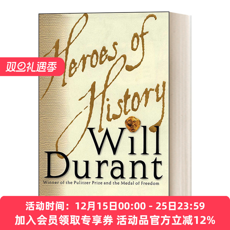 英文原版 Heroes of History 历史中的英雄 威尔杜兰特 英文版 进口英语原版书籍