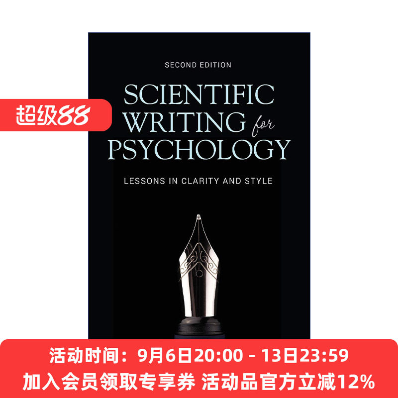 心理学英语论文写作指导 英文原版 Scientific Writing for Psychology 规范表达与简洁文风 英文版 进口英语原版书籍