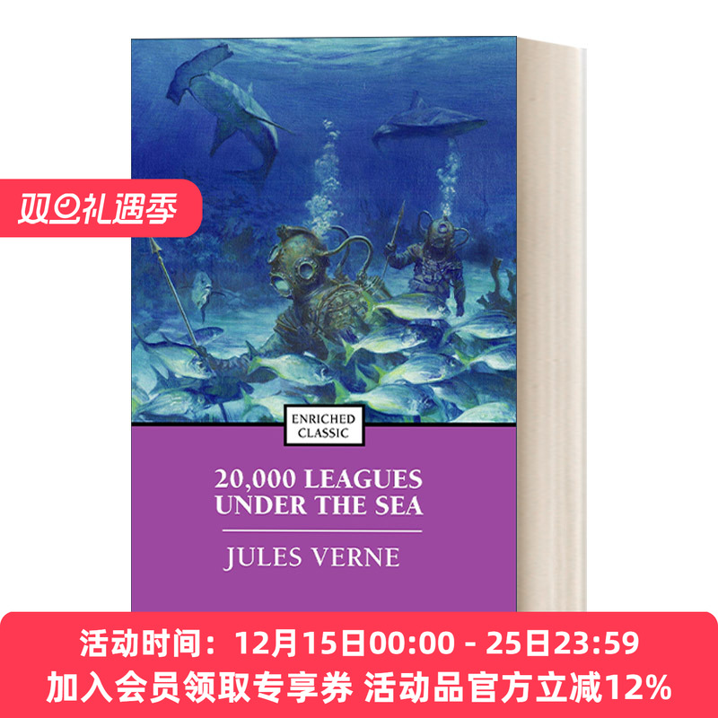 海底两万里 英文原版 20000 Leagues Under the Sea 儒尔凡尔纳 Enriched Classics系列 英文版 进口英语原版书籍
