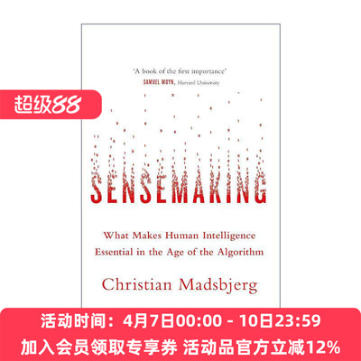 英文原版 Sensemaking 意会 算法时代的人文力量 英文版 进口英语原版书籍
