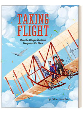 起飞 英文原版 Taking Flight 莱特兄弟征服天空的故事 人物传记绘本 英文版 进口英语原版书籍