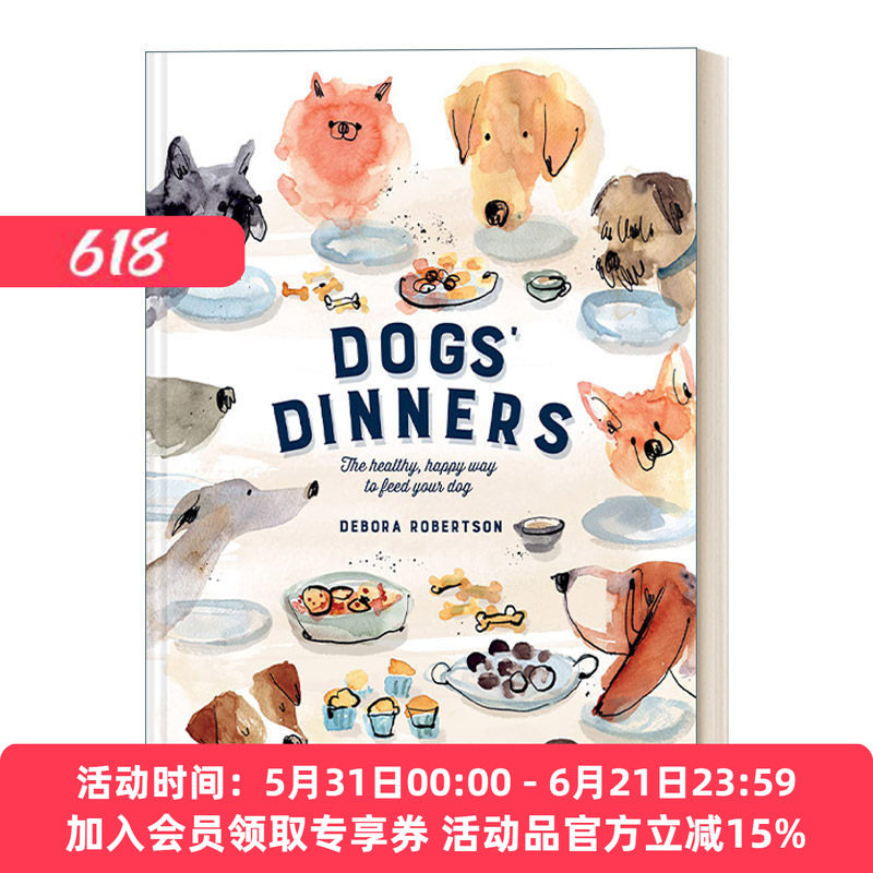 英文原版 Dogs' Dinners 狗狗食谱 50道宠物健康食谱 精装 英文版 进口英语原版书籍