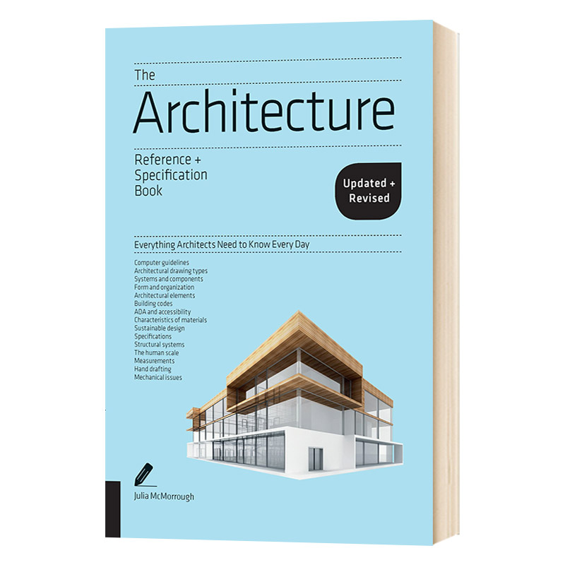 华研原版 建筑师便携速查手册 英文原版 The Architecture Reference & Specification Book updated & revised 英文版进口英语书