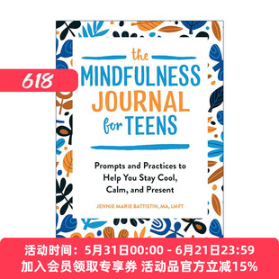 英文原版 The Mindfulness Journal for Teens 青少年正念日记 冥想与呼吸练习指南 情绪管理 心理健康 英文版 进口英语原版书籍