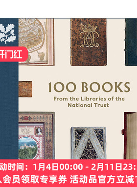 英文原版 100 Books From The Libraries of The National Trust 国家信托图书馆的100本书 精装 英文版 进口英语原版书籍