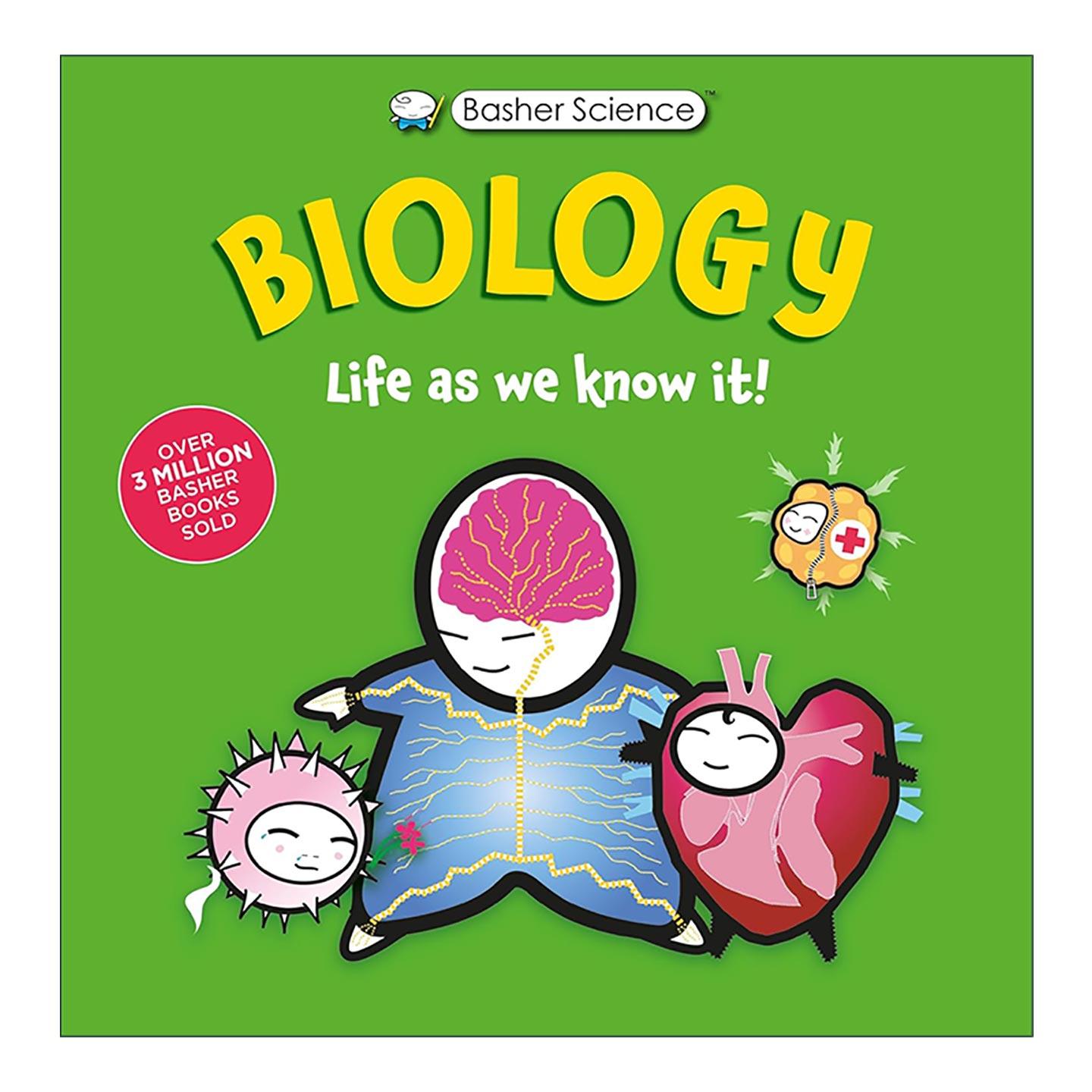 英文原版 Basher Science Biology Life As We Know It 巴舍 酷酷的科学之生物 英文版 进口英语原版书籍