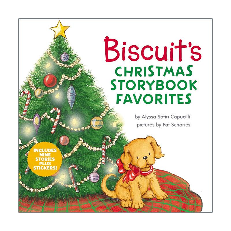 英文原版 Biscuit’s Christmas Storybook Favorites 饼干狗圣诞9个故事合集 精装 带贴纸 英文版 进口英语原版书籍
