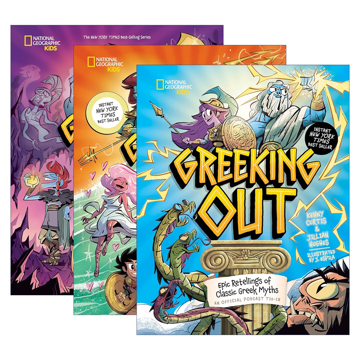 英文原版 Greeking Out系列3册 儿童历史科普百科 精装 美国国家地理 希腊英雄和奥运选手 古希腊冥界传说 英文版 进口原版书籍