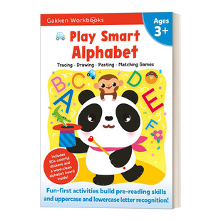 英文原版 Play Smart Alphabet Age 3+ 日本学研 字母认知 3岁+ 家庭教辅 英文版 进口英语原版书籍