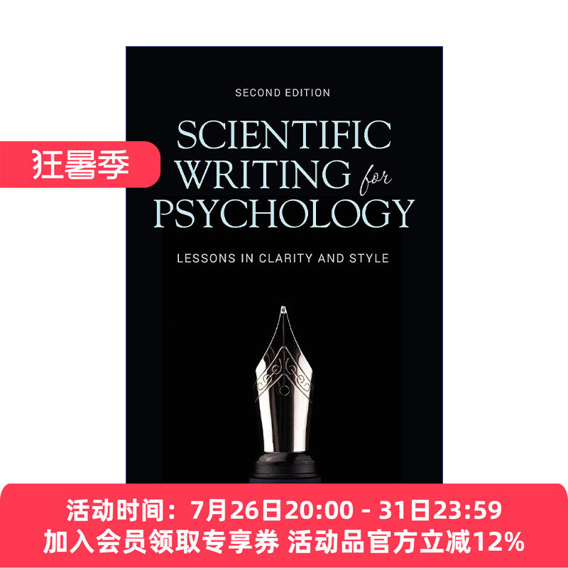 心理学英语论文写作指导  英文原版 Scientific Writing for Psychology 规范表达与简洁文风 英文版 进口英语原版书籍