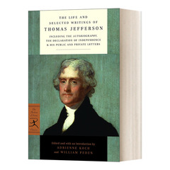 托马斯杰斐逊的生活和写作 英文原版 The Life and Selected Writings of Thomas Jefferson 兰登书屋现代图书馆经典系列 进口书