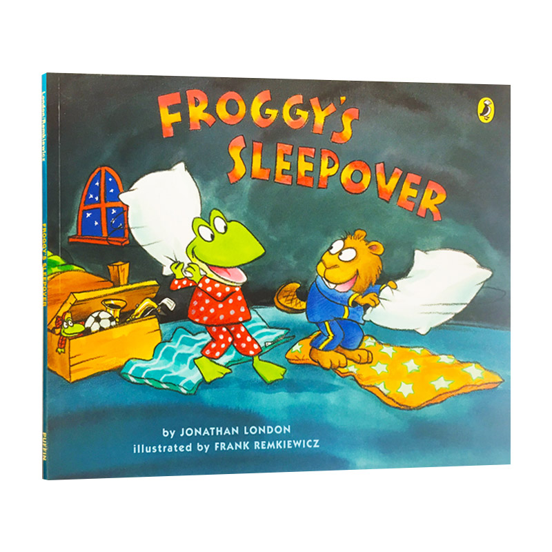 英文原版 Froggy's Sleepover 小青蛙弗洛格的过夜派对 大开绘本 英文版 进口英语原版书籍