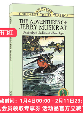 英文原版 The Adventures of Jerry Muskrat 桑顿 伯吉斯动物故事书 麝鼠杰瑞历险记 英文版 进口英语原版书籍