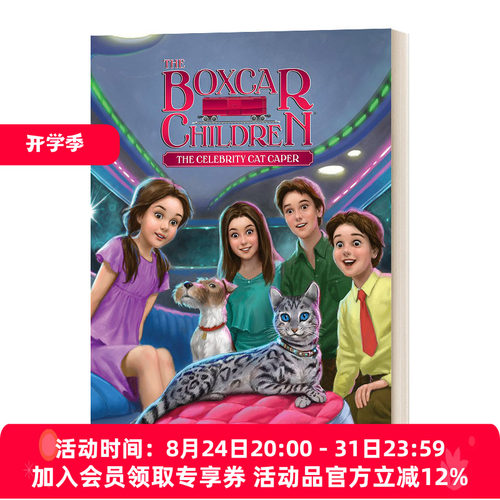 英文原版 The Celebrity Cat Caper 名人猫的恶作剧 棚车少年系列143 The Boxcar Children Mysteries 英文版 进口英语原版书籍