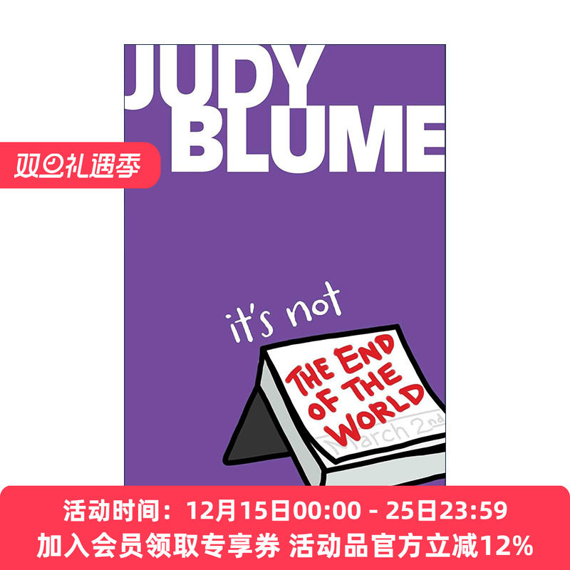 英文原版 It's Not the End of the World 这不是很糟糕的事 Judy Blume儿童小说 英文版 进口英语原版书籍