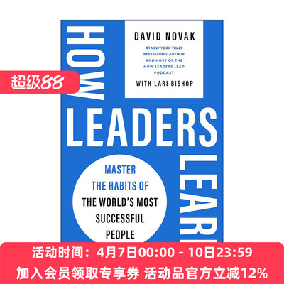 英文原版 How Leaders Learn 领导者如何学习 掌握世界成功人士的习惯 哈佛商业评论 David Novak 精装 英文版 进口英语原版书籍