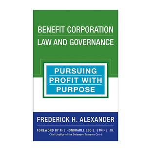 and 有目 Benefit Law 英文版 书籍 英文原版 精装 Corporation 法律 地追求利润 利益公司法和治理 进口英语原版 金融
