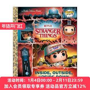 英文原版 Stranger Things Inside Outside Upside Down Funko Pop Little Golden Book 怪奇物语 内外颠倒 兰登书屋精装小金书