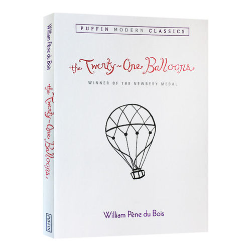 华研原版 二十一个气球 英文原版 The Twenty-One Balloons 1948年纽伯瑞金奖小说 青少年课外读物 英文版 进口英语书籍