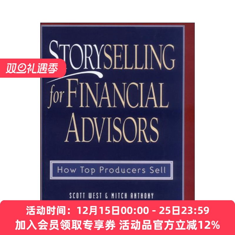 英文原版 Storyselling for Financial Advisors 理财师如何贩卖故事 精装 英文版 进口英语原版书籍
