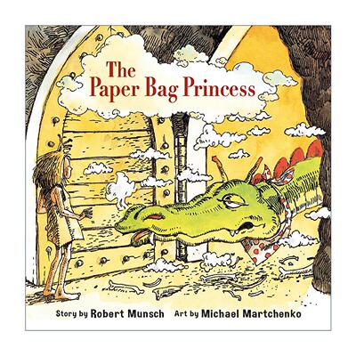 英文原版 The Paper Bag Princess Annikin Miniature Edition 蒙施爷爷讲故事 纸袋公主 迷你版 儿童经典绘本 进口英语原版书籍