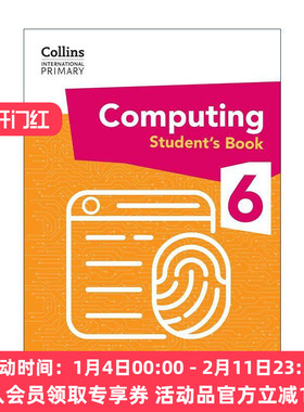 英文原版 Collins International Primary Computing Student's Book 6 柯林斯国际小学计算机科学学生用书6 英文版 进口书籍