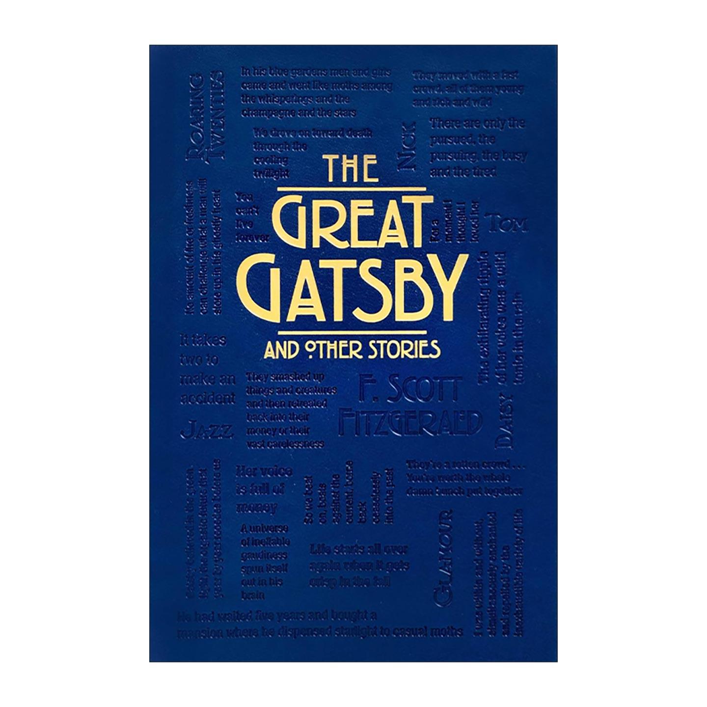 英文原版 The Great Gatsby and Other Stories 了不起的盖茨比和其他故事 第2版 软精装皮质封面词云经典 Word Cloud Classics