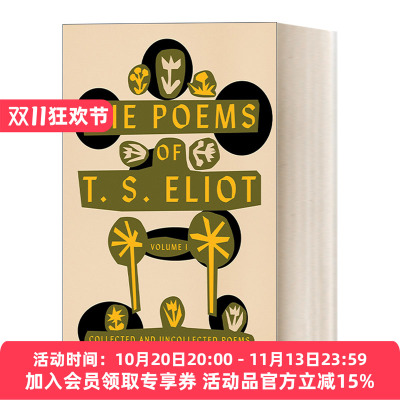 英文原版 The Poems of T. S. Eliot Volume I 艾略特诗选评注本上册 含荒原初稿 英文版 进口英语原版书籍