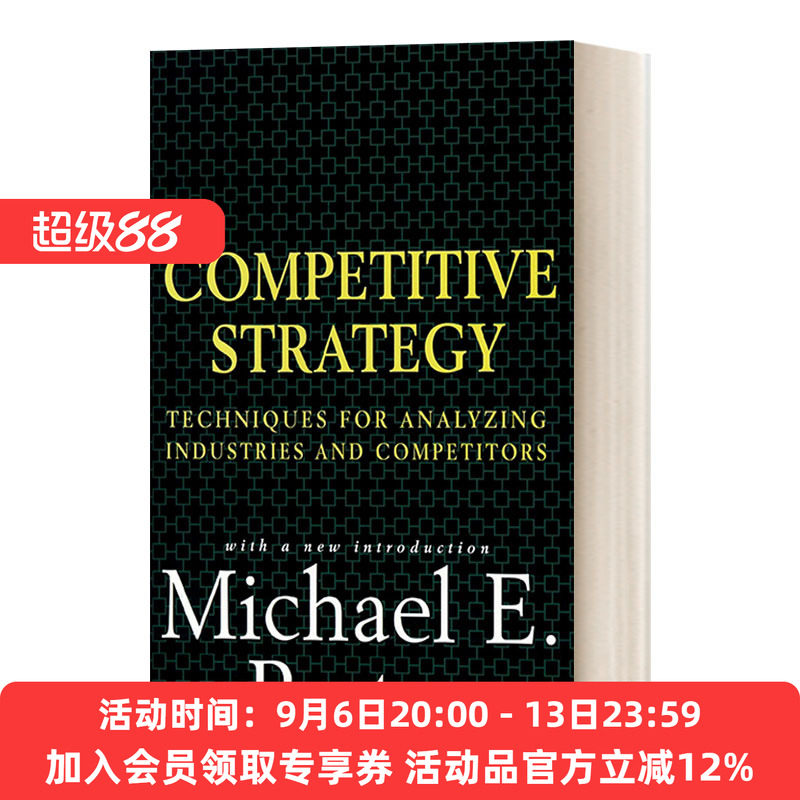 英文原版 Competitive Strategy 竞争战略 精装 迈克尔·波特 精装 英文版 进口英语原版书籍