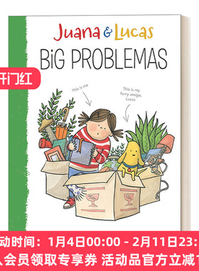 英文原版 Juana and Lucas 2 Big Problemas 胡安娜和卢卡斯系列2 6-9岁儿童章节桥梁故事书 美国小学暑期阅读书单 Juana Medina