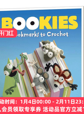 手工钩织书签 英文原版 Bookies Bookmarks to Crochet 英文版 进口英语原版书籍