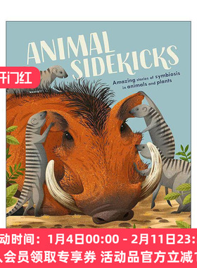 英文原版 Animal Sidekicks 动物伙伴 共生关系 儿童科普百科读物 全彩插图精装 英文版 进口英语原版书籍
